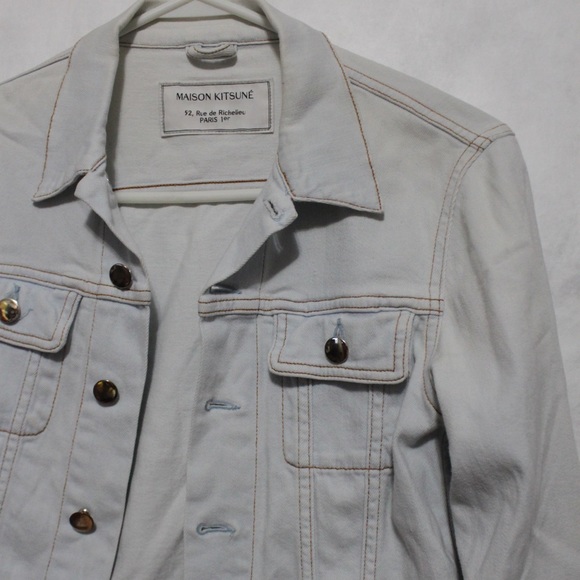 maison kitsune denim jacket